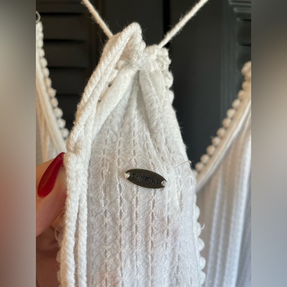 O’Neill L White Midi Beach Coverup Dress - Picture 5 of 10